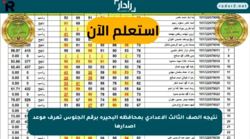نتيجة الصف الثالث الإعدادى بمحافظة البحيرة برقم الجلوس تعرف موعد إصدارها